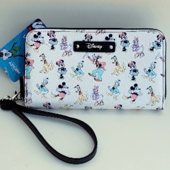 Disney Handbags - Limited Edition * DISNEY Wallet Wristlet * MICKEY Minnie MOUSE Donald DAISY Duck